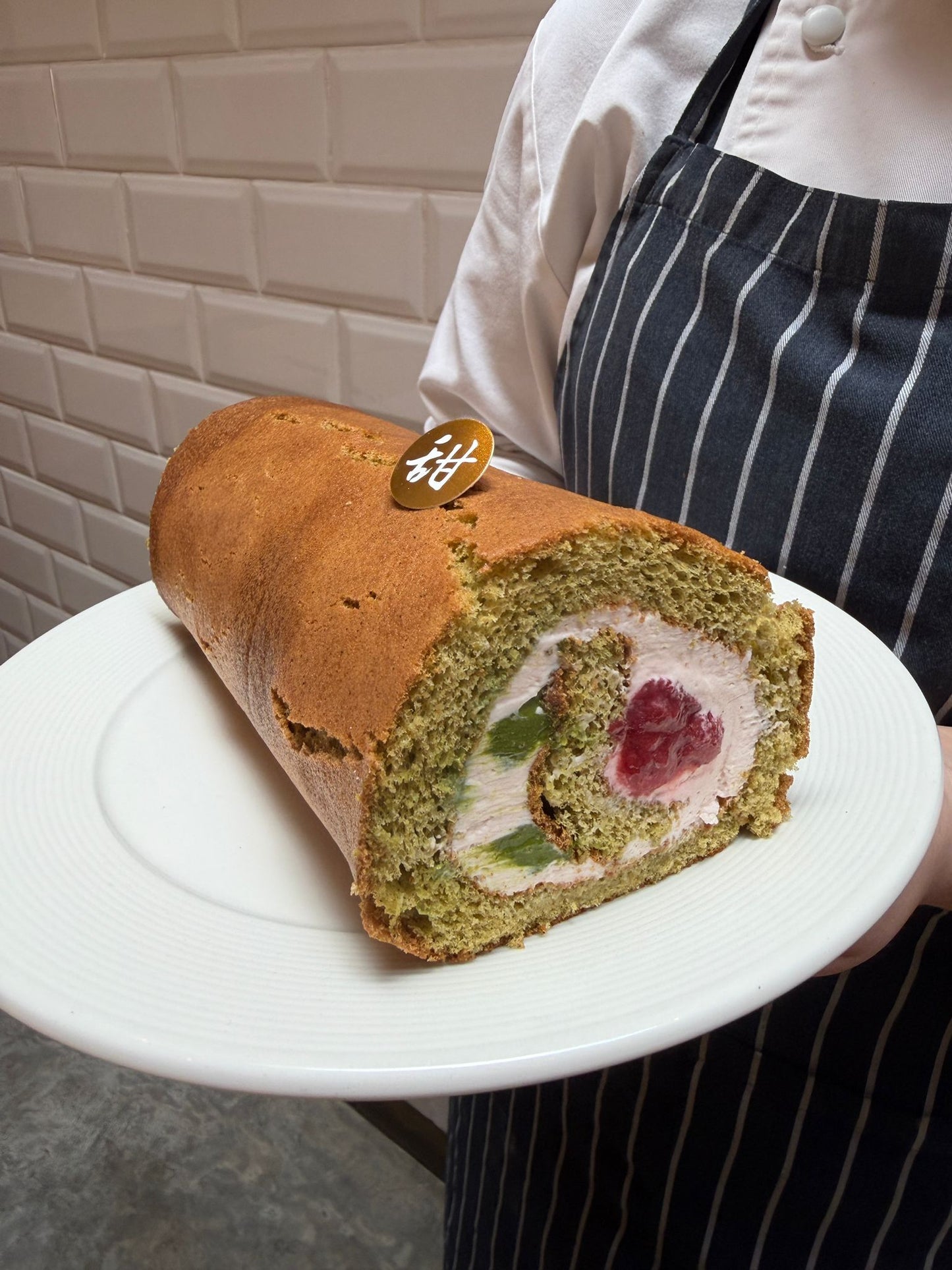 Strawberry Matcha Roll