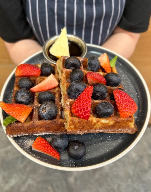 Sweet Waffles with Berries