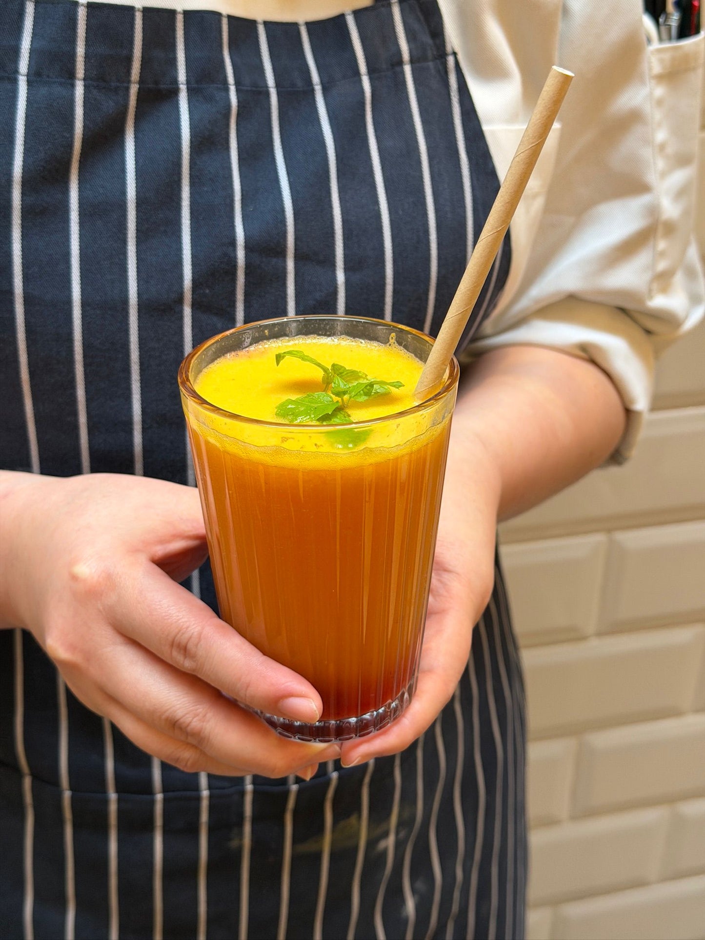 Orange Strawberry Sunny Fizz
